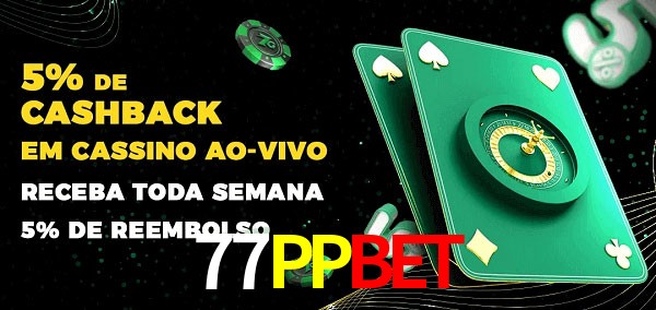 Promoções do cassino ao Vivo 77PPbet